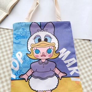 Quirky Tote Bag With Zipper