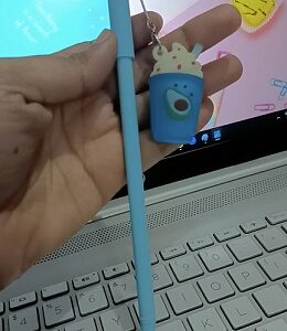 Quirky Sipper Key Charm Pen