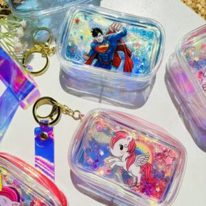 Holographic Glitters Pouch & Key Charms